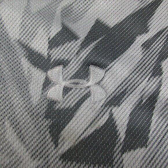 Under armour Hoodie Mens Large Gray Geometric Fleece Lined Loose Fit Full Zipper - Picture 4 of 11